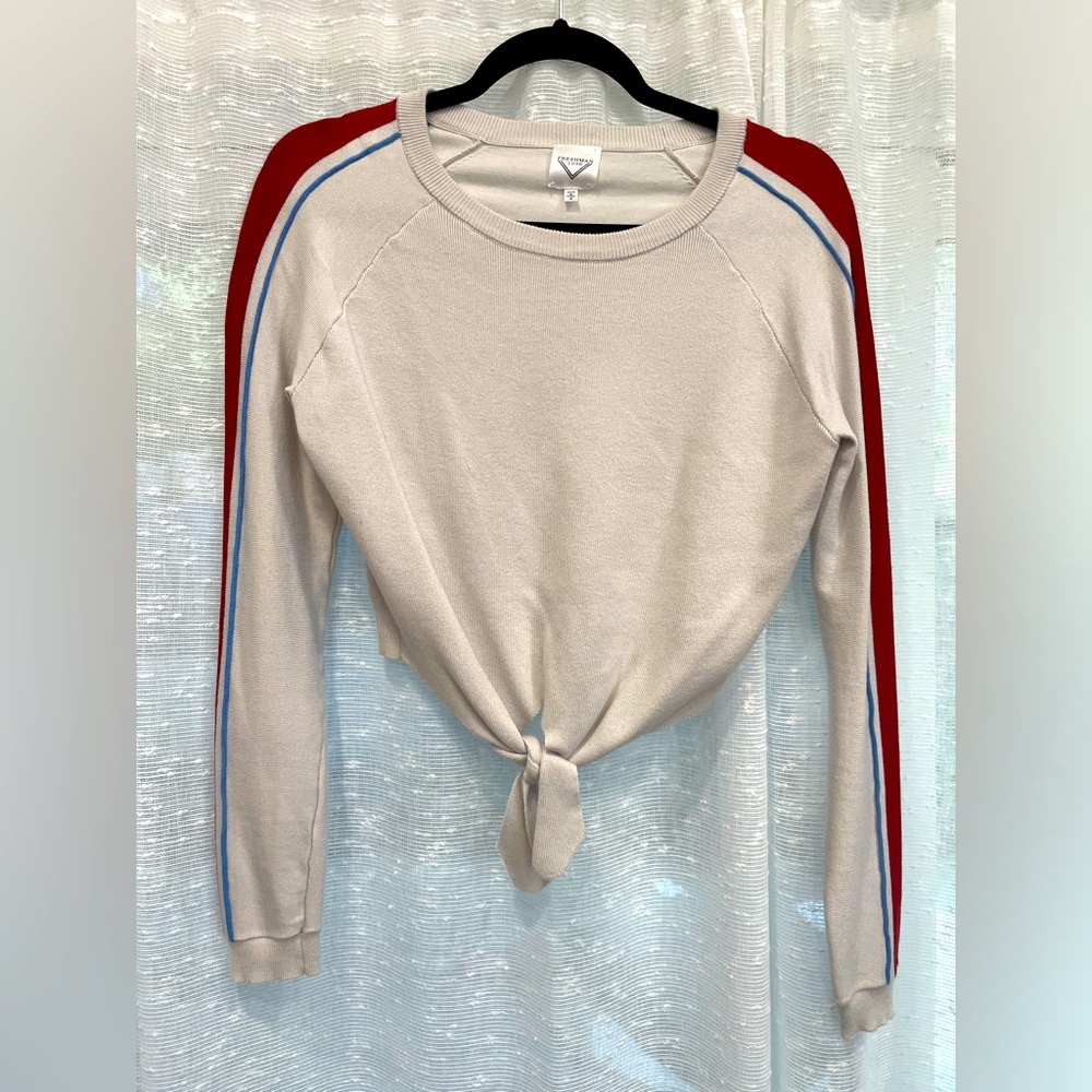 Long sleeve cropped preppy shirt